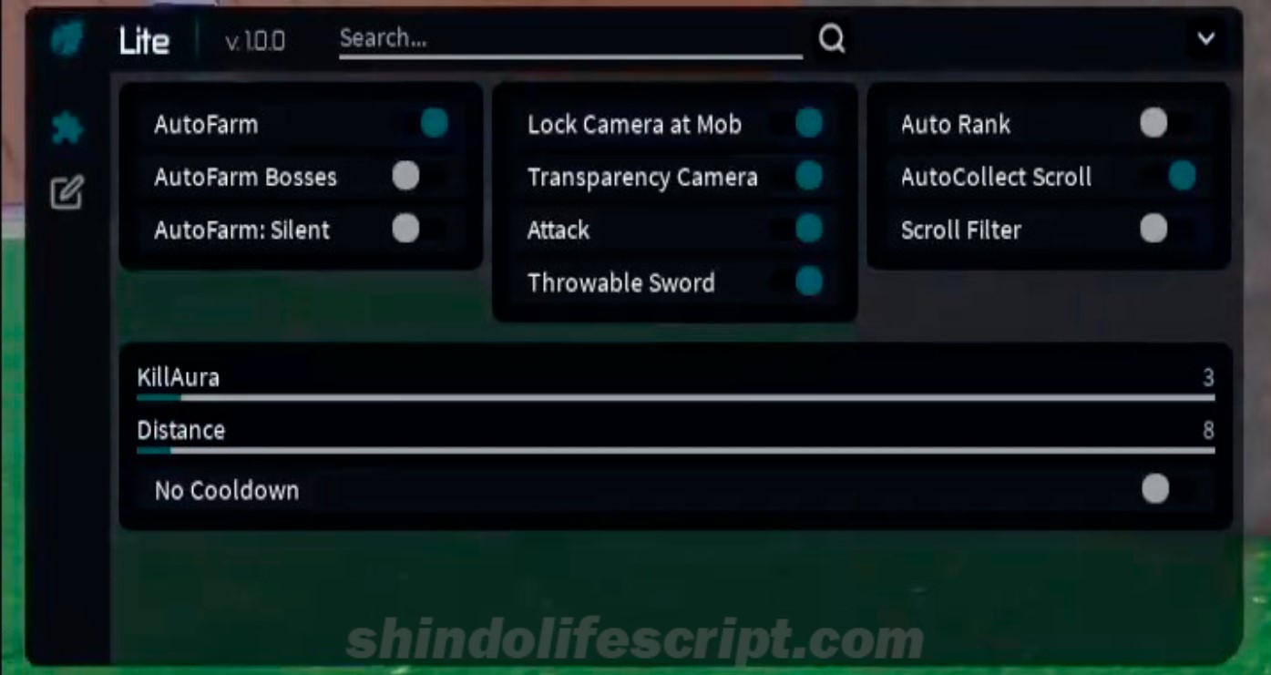 Shindo Life Script Premier X Hub script menu