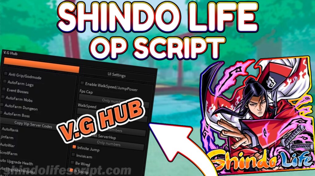 Shindo Life Script V.G Hub Auto Farm, Auto Dungeon, Auto War, ScrollFarm & More!