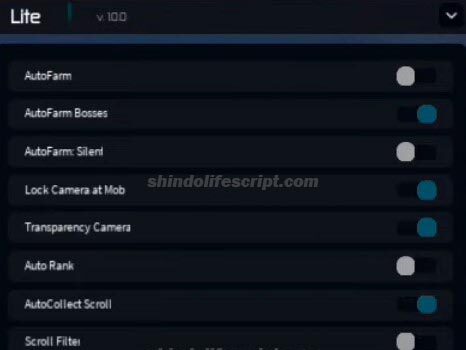 shindo life script homepage script lite menu